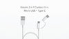 XIAOMI CAVO RICARICA MI 2-IN-1 CABLE MICRO USB TO TYPE-C 100CM