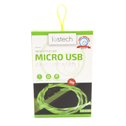 LOSTECH CAVO RICARICA MICRO USB CON LED DA 100CM LS-C33